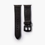 Çift Katlı Deri Apple Watch Kayışı Siyah