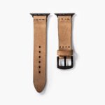 Tek Katlı Deri Apple Watch Kayışı - Bej