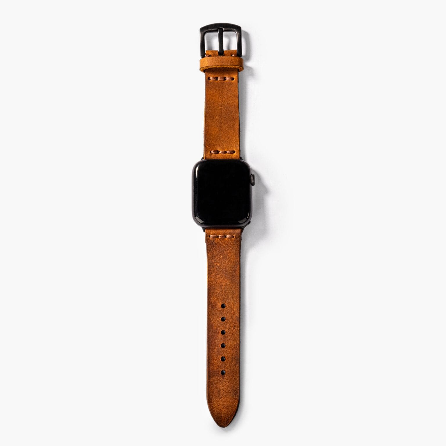 Tek Katlı Deri Apple Watch Kayışı - Cat - Görsel 5