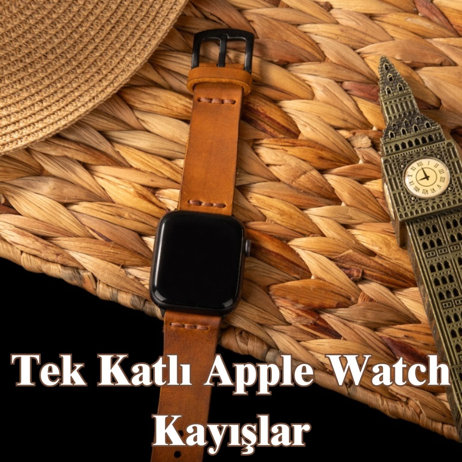 Tek Katlı Deri Apple Watch Kordon